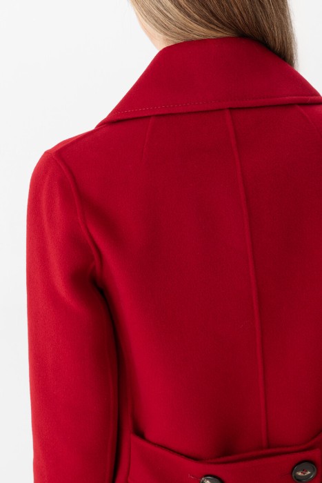 полупальто  из шерсти спереди