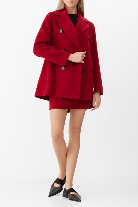 полупальто  универсального стиля с лицевой стороны