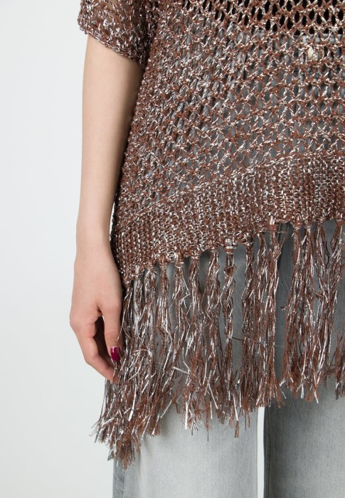 пончо  универсального стиля с лицевой стороны