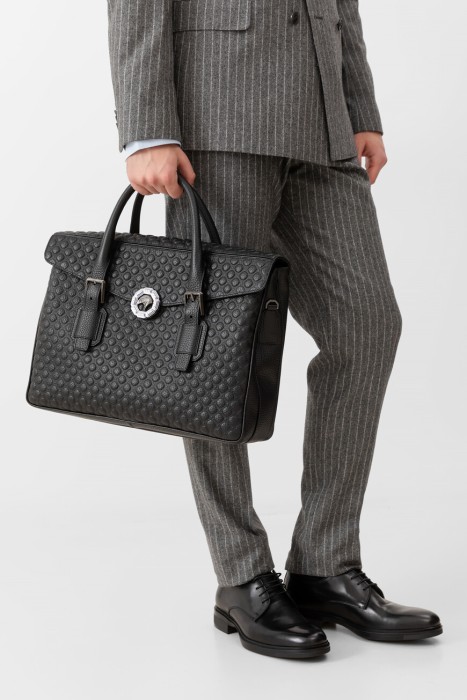 портфель  от бренда stefano ricci вид слева