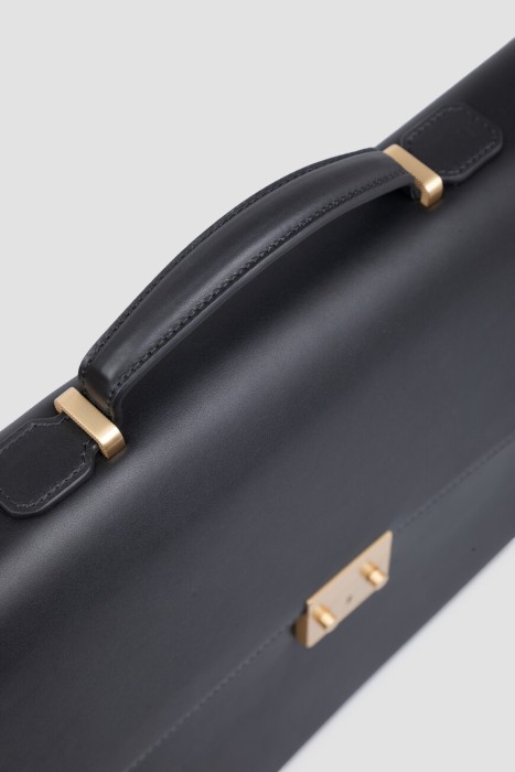 портфель  из льна спереди