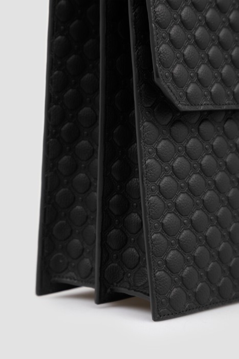 портфель  из кожи спереди