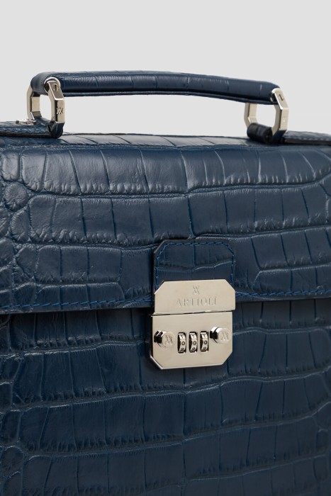 портфель  из кожи спереди