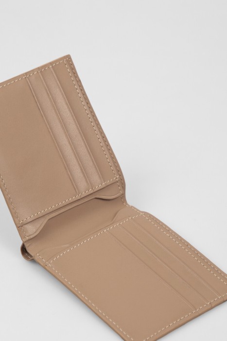 портмоне  из кожи спереди