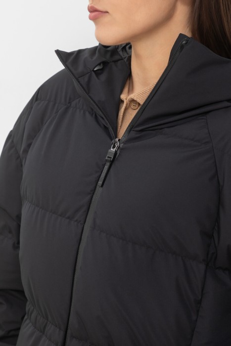 пуховик  модель из коллекции laminar из франции вид сбоку