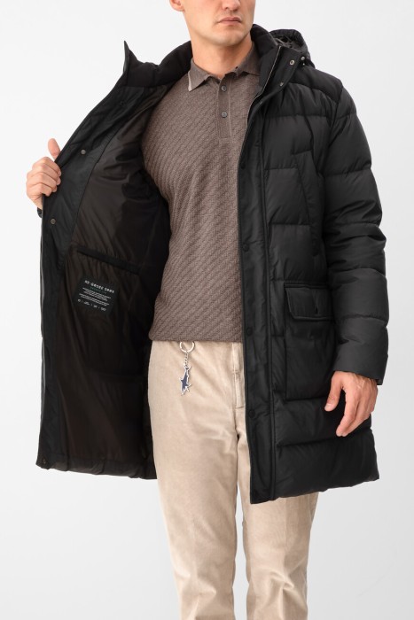 пуховик  из полиэстера спереди