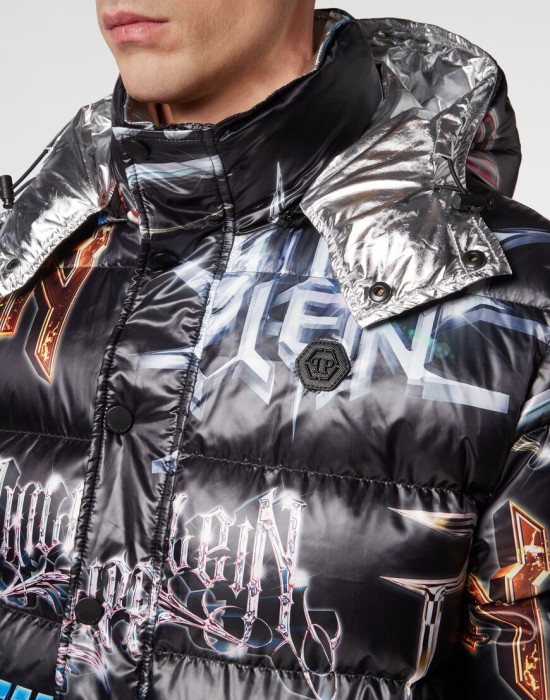 пуховик  из америки вид сбоку