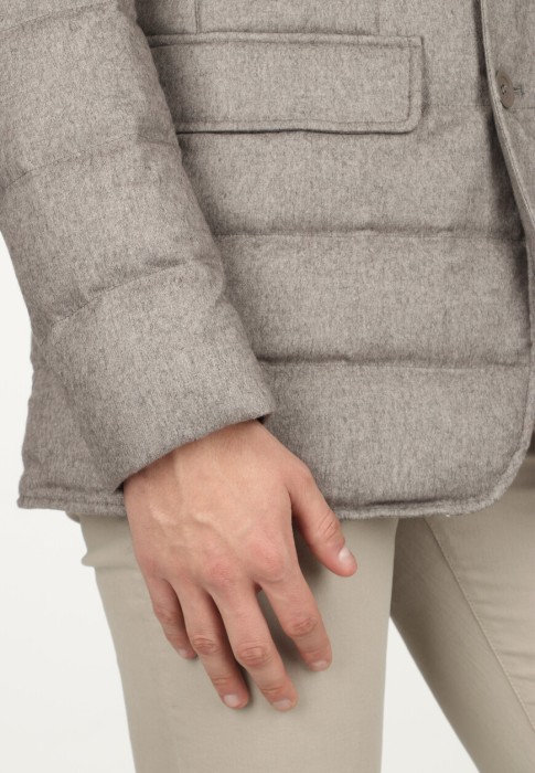 пуховик  из проверенных материалов спереди