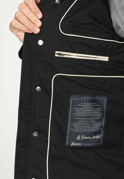 пуховик  универсального стиля с лицевой стороны