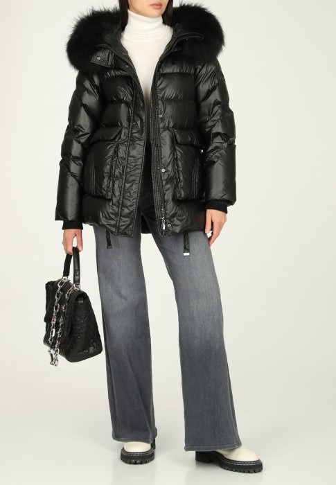 пуховик  от бренда diego m вид слева