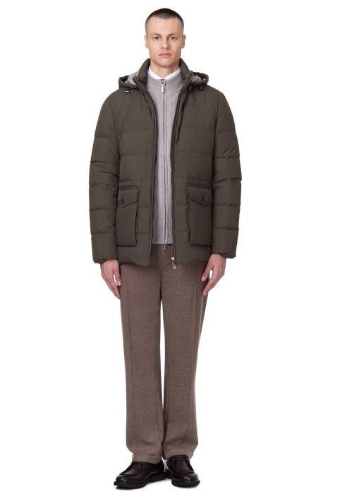 пуховик  от бренда corneliani вид слева