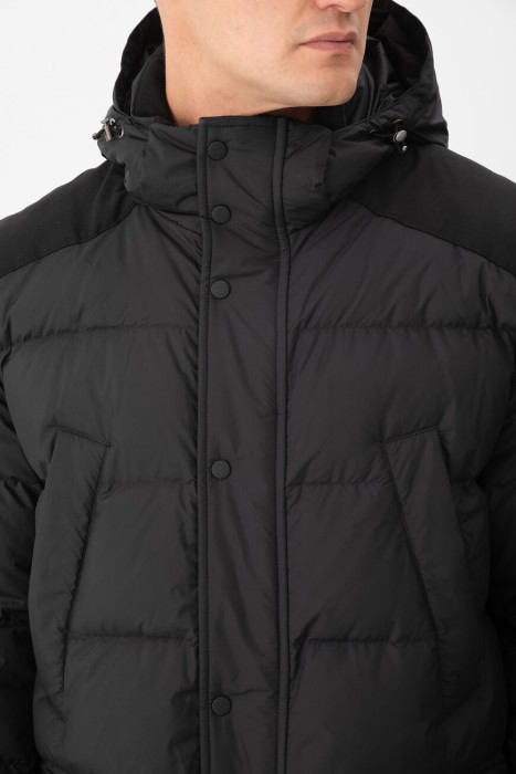 пуховик  из италии вид сбоку