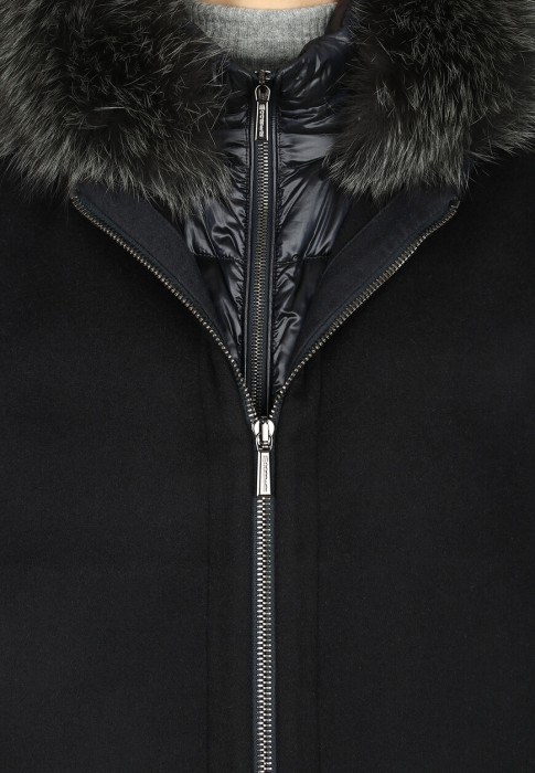 пуховик  универсального стиля с лицевой стороны