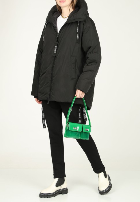 пуховик  из италии вид сбоку