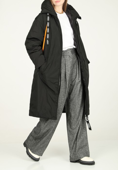 пуховик  из италии вид сбоку