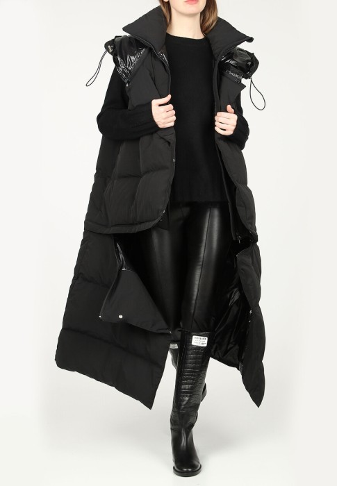 пуховик  из италии вид сбоку