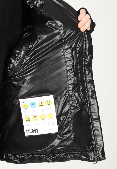 пуховик  вид слева