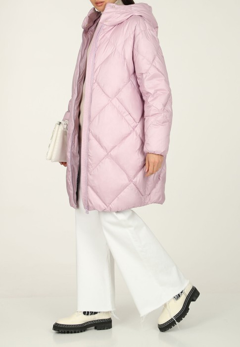 пуховик  из италии вид сбоку