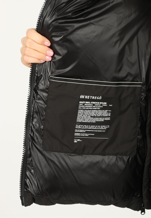 пуховик  универсального стиля с лицевой стороны