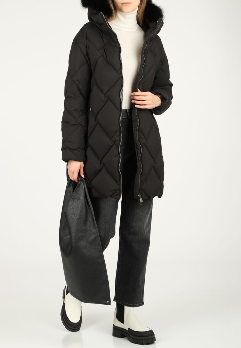 пуховик  от бренда hetrego вид слева