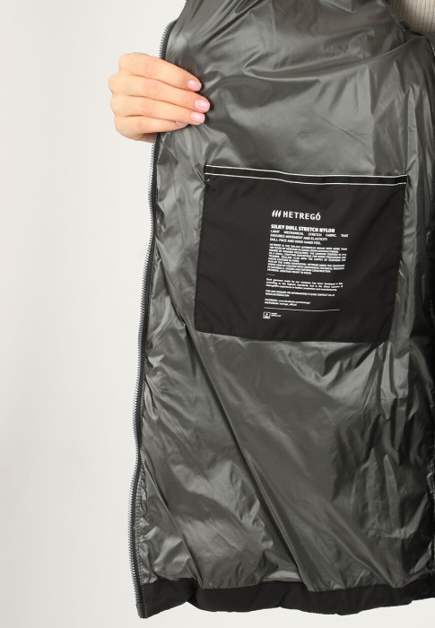 пуховик  для взрослого возраста с изнаночной стороны