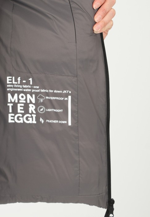 пуховик  универсального стиля с лицевой стороны