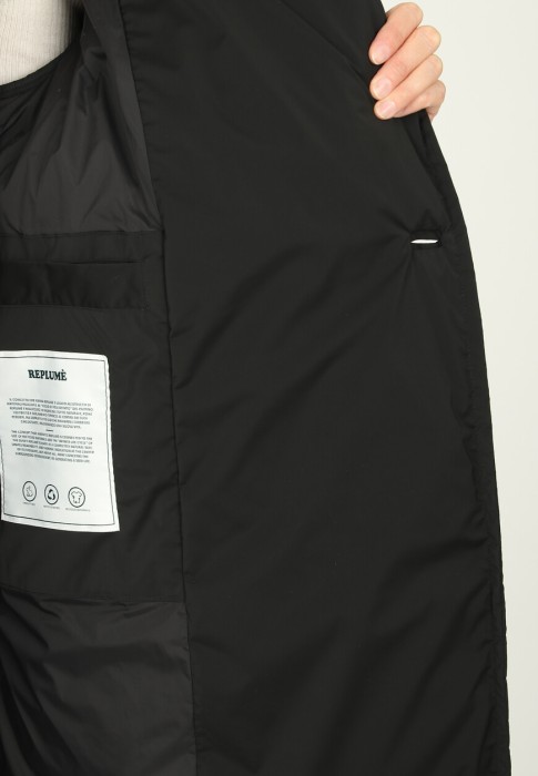 пуховик  для взрослого возраста с изнаночной стороны