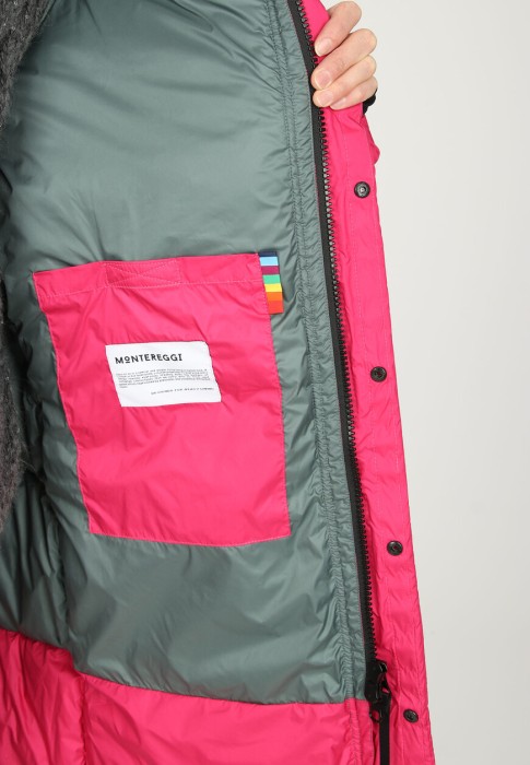 пуховик  для взрослого возраста с изнаночной стороны