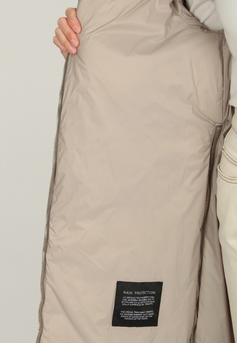 пуховик  для взрослого возраста с изнаночной стороны