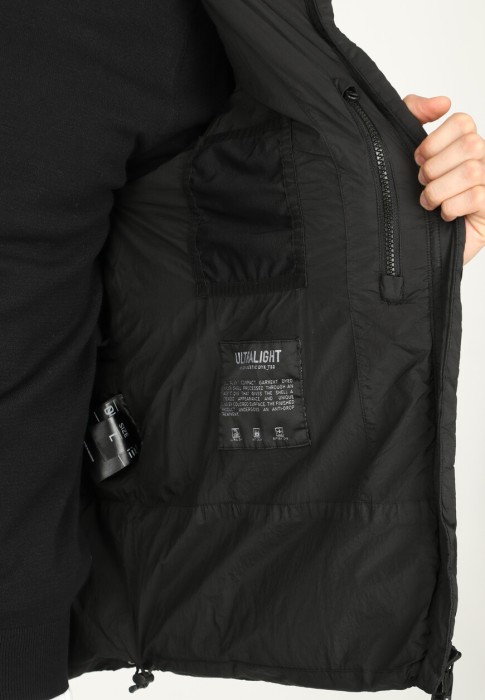 пуховик  для взрослого возраста с изнаночной стороны