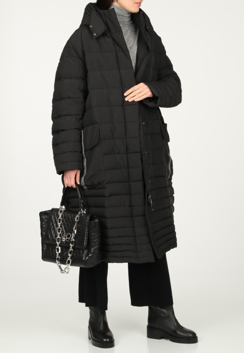 пуховик  из италии вид сбоку