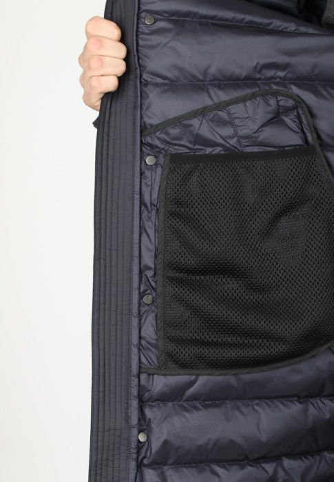 пуховик  универсального стиля с лицевой стороны