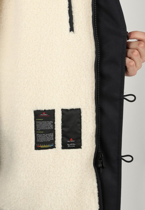 пуховик  универсального стиля с лицевой стороны