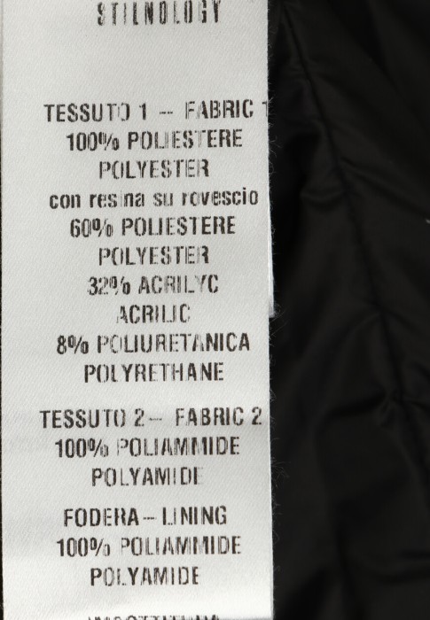 пуховик  для взрослого возраста с изнаночной стороны