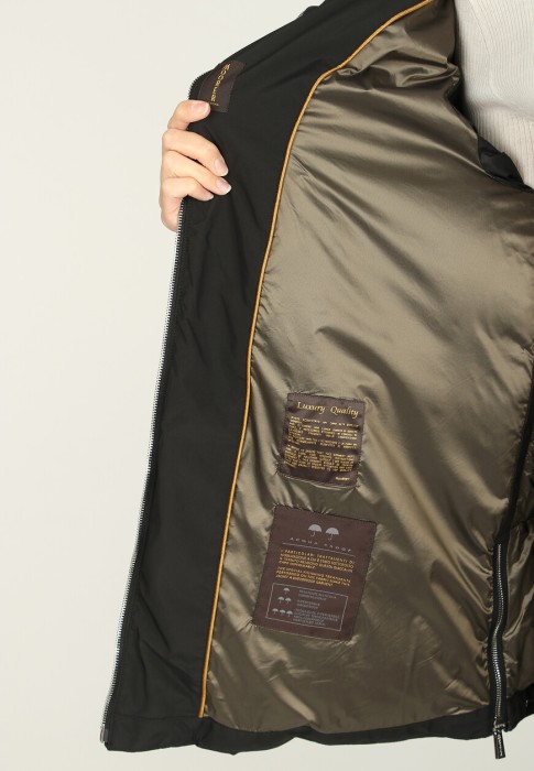 пуховик  для взрослого возраста с изнаночной стороны