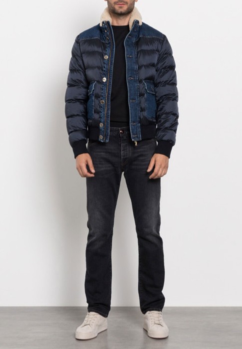 пуховик  от бренда moorer вид слева