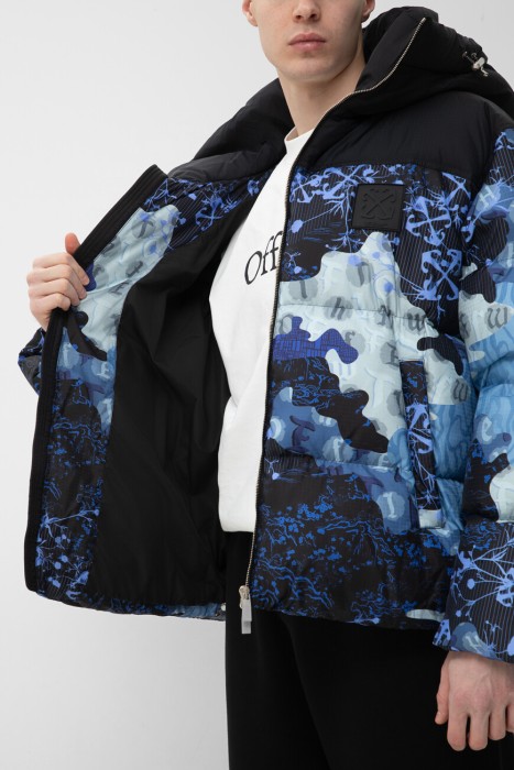 пуховик  из полиэстера спереди