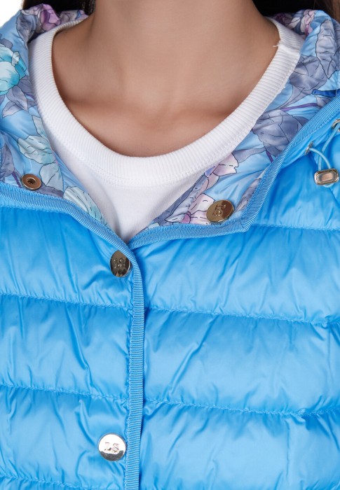 пуховик  универсального стиля с лицевой стороны