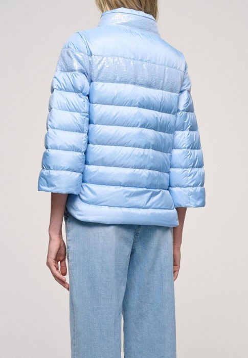 пуховик  из италии вид сбоку