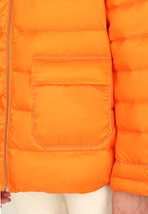 пуховик  из проверенных материалов спереди