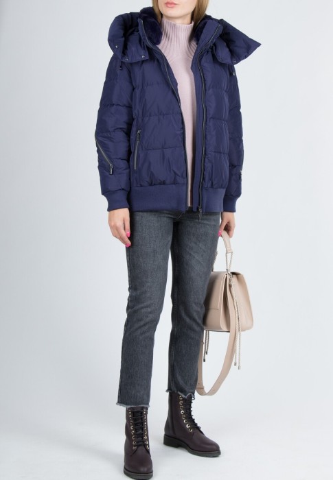 пуховик  от бренда diego m вид слева