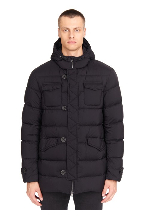 пуховик  из франции вид сбоку