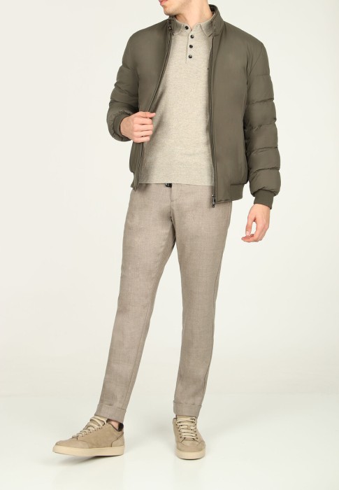 пуховик  от бренда corneliani вид слева