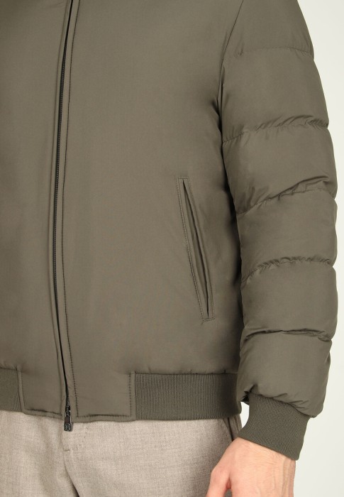 пуховик  из проверенных материалов спереди