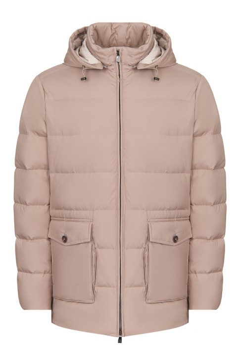 пуховик  от бренда corneliani вид слева