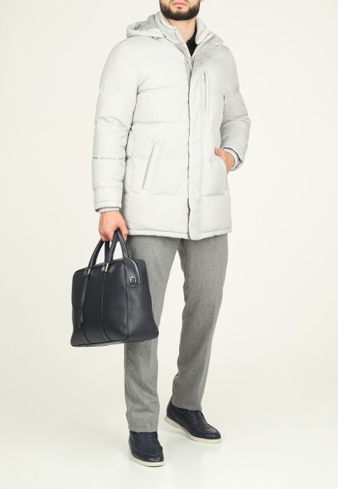 пуховик  от бренда mandelli вид слева