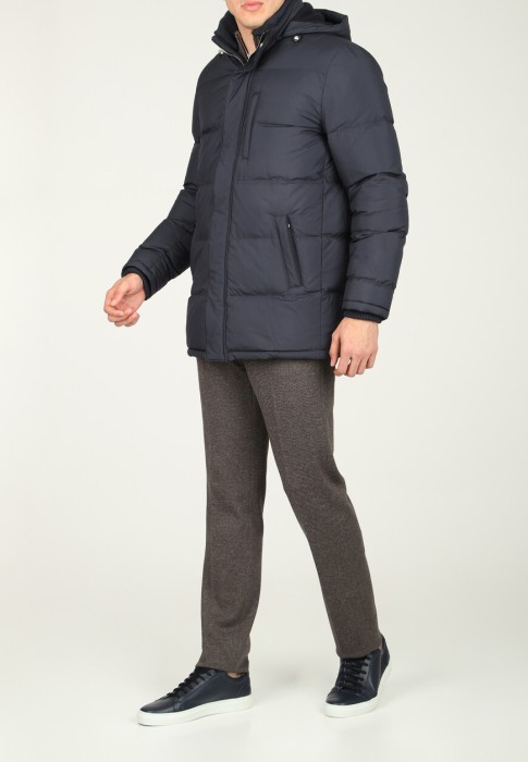 пуховик  от бренда mandelli вид слева