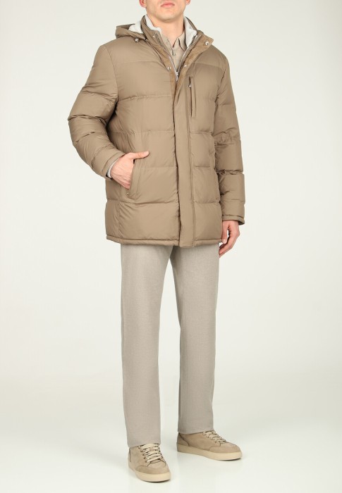 пуховик  от бренда mandelli вид слева