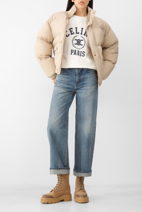 пуховик  из шерсти спереди