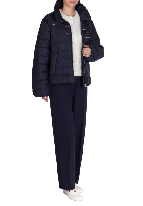 пуховик  из италии вид сбоку